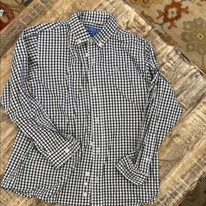 Bailey Boys JBailey Roscoe  Navy and White Plaid Shirt